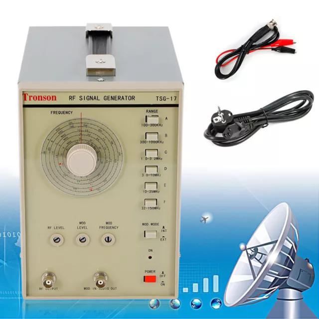 TSG-17 Signal Generator 100kHz-150MHZ RF/AM Radio Frequency Signal Generator110V