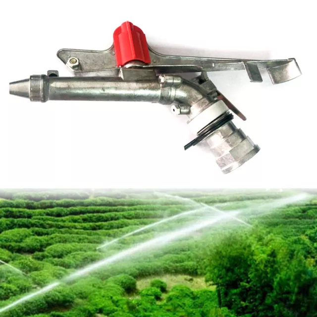 2'' Irrigation Spray Gun Sprinkler Gun Large 360°Adjustable Impact Area Water 2