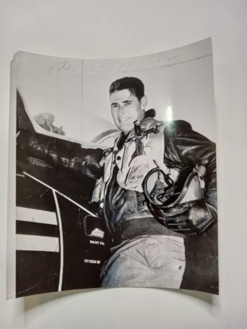 Ted Williams As Marine Flyer Original Press Photo 1950s