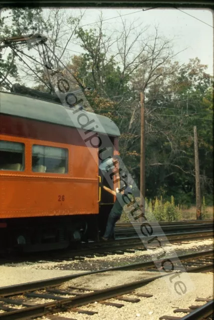 Orig. Slide CSS Chicago S. Shore & S. Bend 26 SSCC Interurban 1973 Michigan City