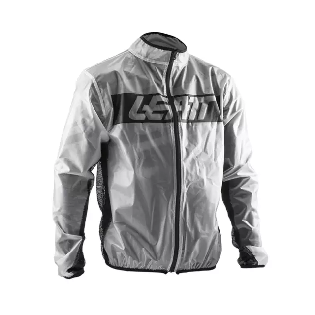 Leatt Rain Jacket Race Cover Clear Adult Waterproof Motocross Mx Enduro Bmx Mtb