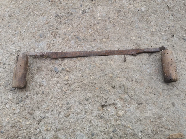 Antique Wood DrawKnife Woodworking Shave Knife Primitive Hand Forged Tool