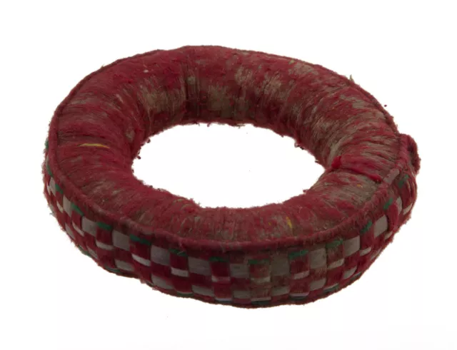 Cojín Cuenco Tibetano Ø13cm Antiguo Anillo de Bebe Newari Rojo 2264