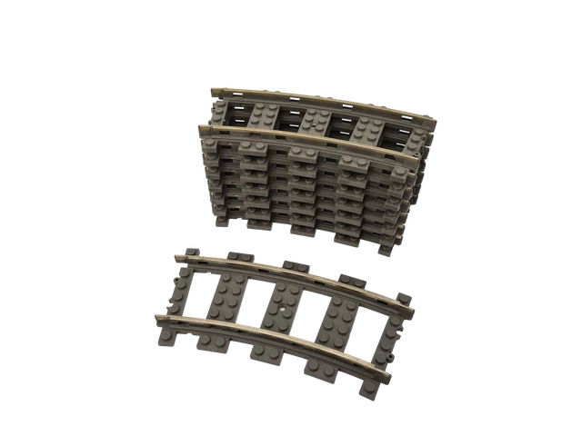 LEGO® TRAIN RAILS 8 9V chemin de fer voie ferrée 4520 rails courbés EUR ...