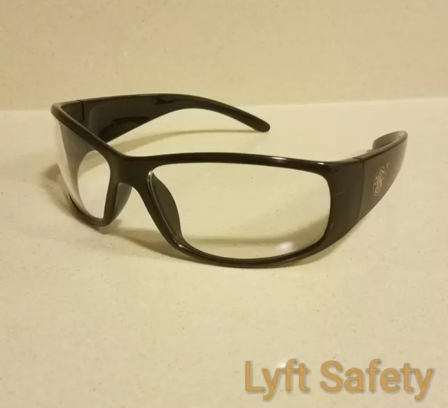 Smith & Wesson Elite Black Clear Anti-Fog Safety Glasses Eye Protection 21302