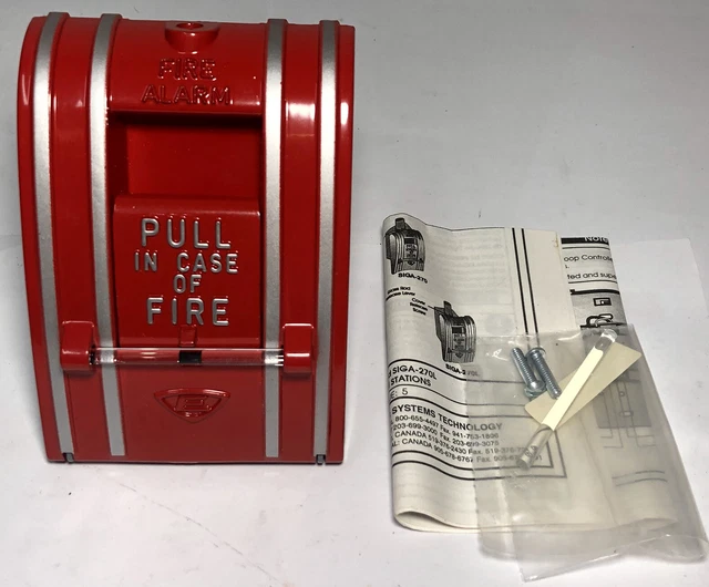 Est Edwards SIGA-270 Single-Action Fire Alarm Pull Station