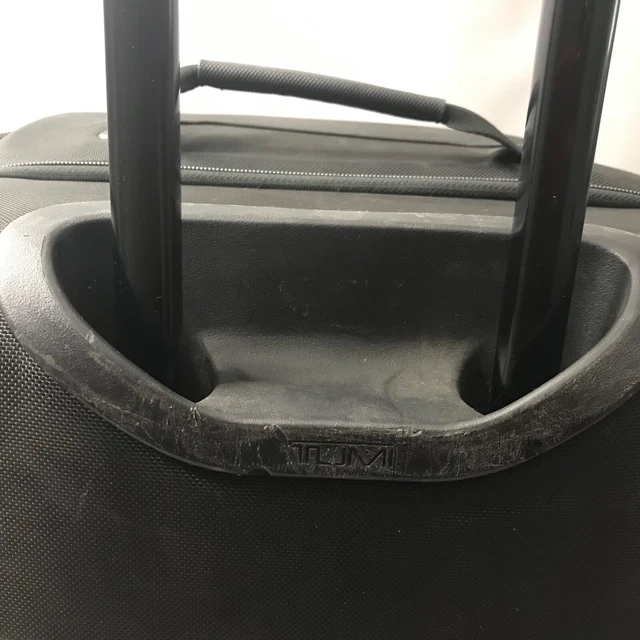 TUMI Alpha 3 Large Split 2-Wheel Duffel Bag Luggage Black Genuine Rolling READ 10