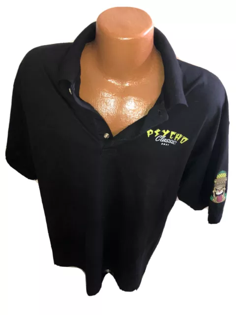 Psycho Classic 2021 Las Vegas Golf Tournament OBEY Black Polo Golf Shirt size XL