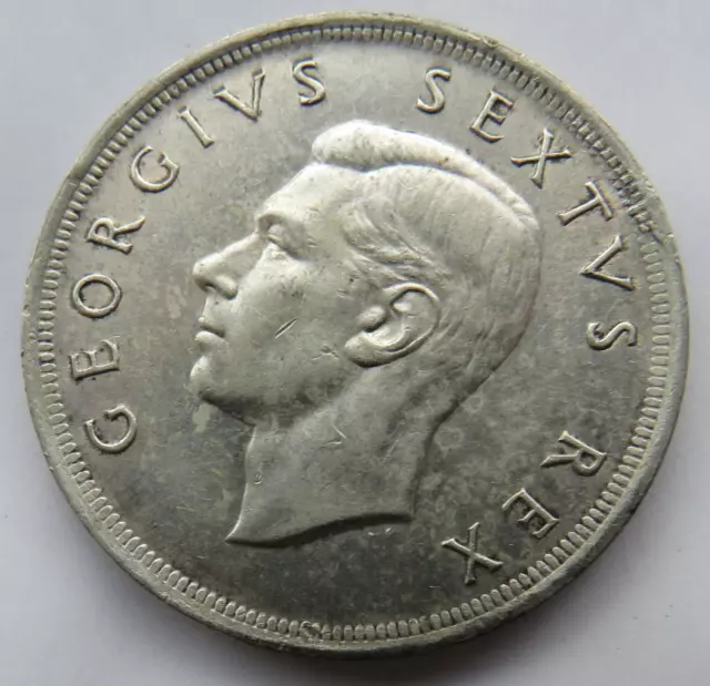 1952 König George VI. Südafrika Silberkrone/5 Schilling Münze 3