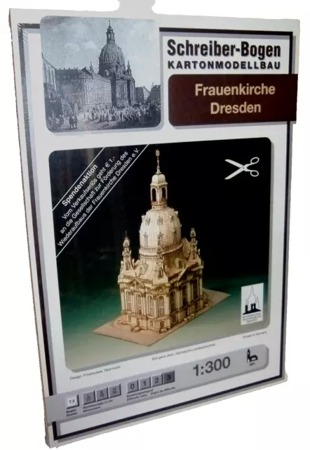 + KARTONMODELLBAU FRAUENKIRCHE DRESDEN Schreiber- BOGEN  591