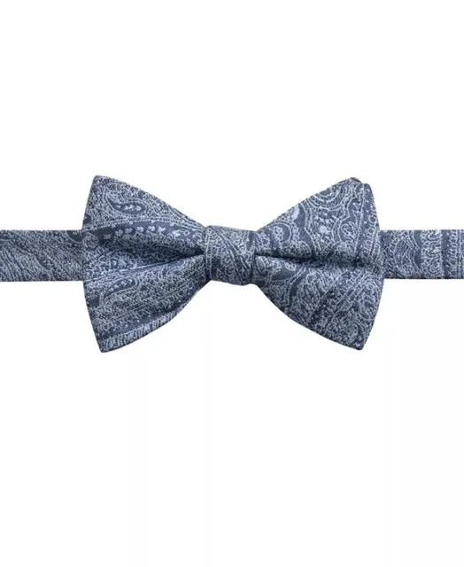 Ryan Seacrest Distinction Men's Atwood Paisley Pre-Tied Bow Tie Gray One Size