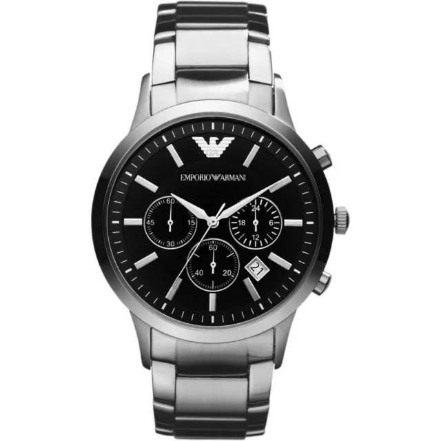 Chronographe Homme/Gent Classique En Acier Inoxydable Emporio Armani Designer...