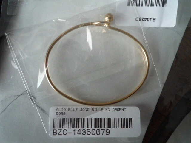 Bracelet Jonc Ouvrant Moderniste Vintage 1990 - Métal Et Lucite - Diamètre 6.6 Cm