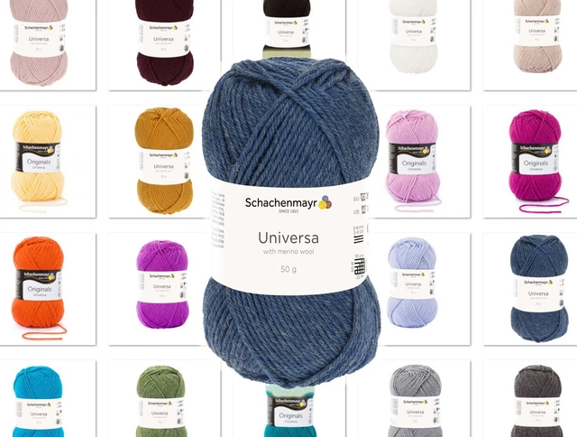 [39,80€/kg] Schachenmayr Wolle Universa Wollmischgarn zum Stricken und Häkeln