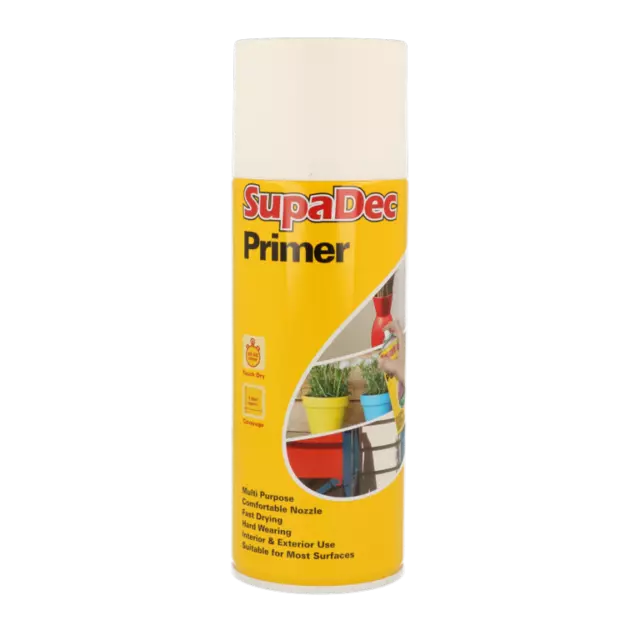 Spray peinture apprêt 400 ml polyvalent blanc ou gris au choix