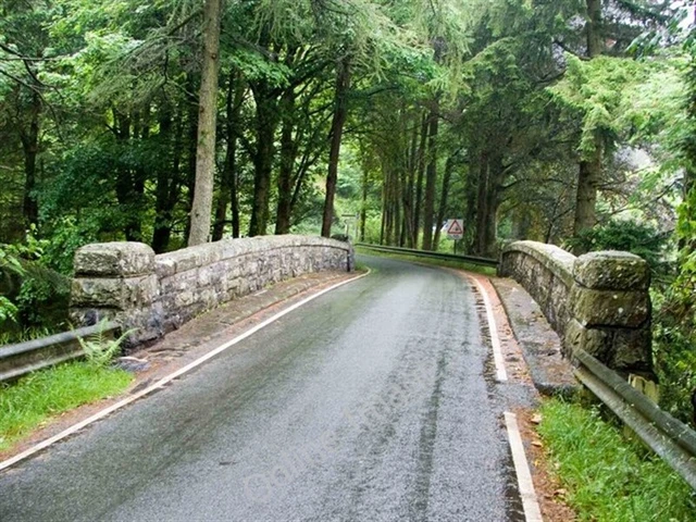 Photo 6x4 Pont Eunant Bridge over the river Eunant as it falls into Lake  c2009