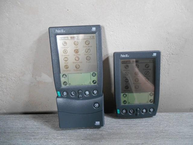 Palm Pilot IIIx LCD Digital Organizer PDA Lot of Two Read