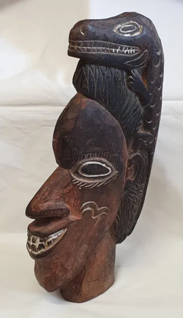🔶️Old Papua New Guinea Png Totem Oceanic Ancestor Figure Statue Tribal Art