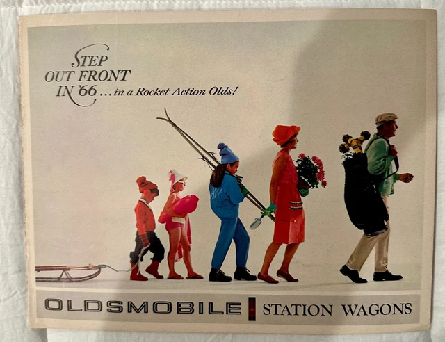 1966 Oldsmobile Station Wagons Plus Full Line Original Sales Brochure