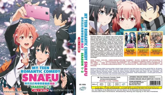 DVD My Teen Romantic Comedy SNAFU Too! Season 2 Vol. 1-14 End English  Subtitle