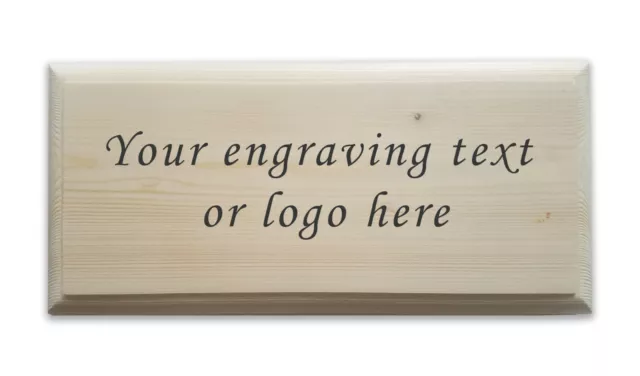 Personalised Wooden sign plaque custom bespoke made laser engraved