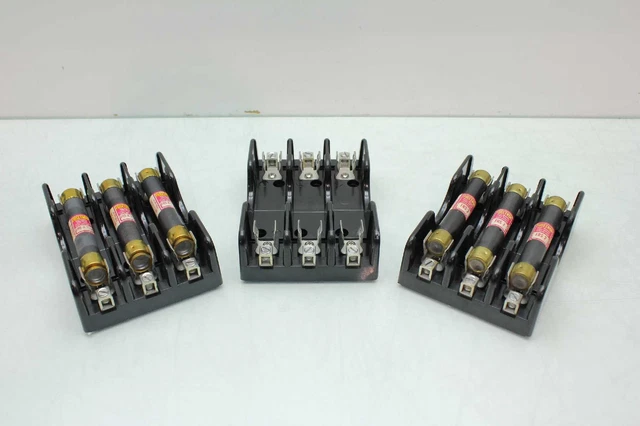 Lot De 3 Marathon 6F30A3B 3 Pôle 30A/600V Support Fusible 6 Fusetron FRS-2