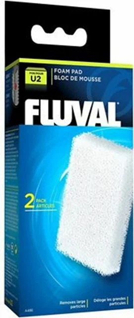 Fluval U2 Underwater Filter Bio-Foam Pad Pack of 2 Part# A486