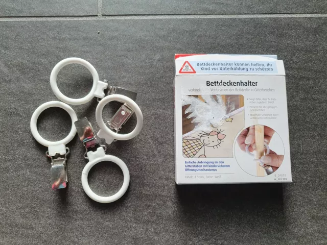 reer Bettdeckenhalter, 4 Stück (1er Pack)