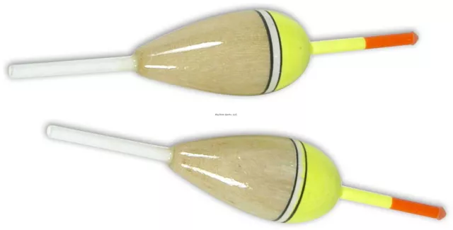 Eagle Claw Balsa Style Oval Slip Fishing Float 1 /5 Inch Stem 2/Pack 07070-005