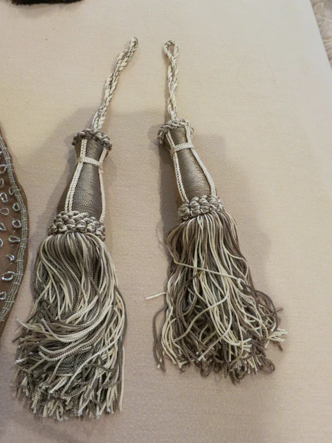 2 Vintage Drapery Braided Tiebacks Beautiful