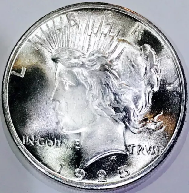 ⭐️1925 Peace Dollar⭐️Top Knotch Gembu+++⭐️Mega Rarity⭐️Super Frosty⭐️