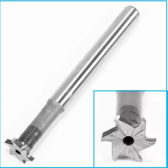 10mm x 1.5mm HSS 6 Flute T-Slot Milling Cutter Mill End Metalworking Drilling