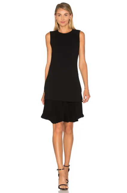 NWT Theory Malkan P Winslow Crepe Layered Dress Black Size 2,4,6 $395