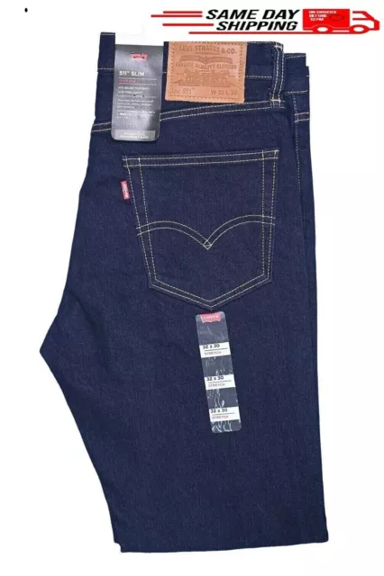 Levi's 511 Dark Blue Slim Fit Original Jeans for Men's. Free shipping