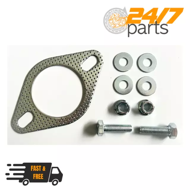 Mazda MX5 2.5" Inch Exhaust Flange Gasket & Bolt Kit Set MK1 MK2 MK2.5 85-05