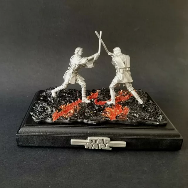 Star Wars Anakin Vs Obi-Wan Mustafar Figure Fine Peltro Rawcliffe