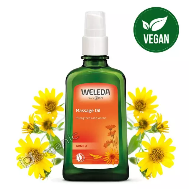 Weleda Bio Natürliches Arnika Massageöl 100ml Erwärmung & Stärkung