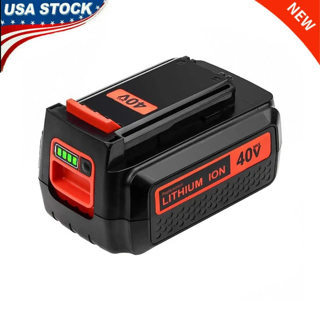 40 Volt for Black and Decker 40V 4.0Ah Max Lithium Battery LBX2040 LBXR36 LSW36