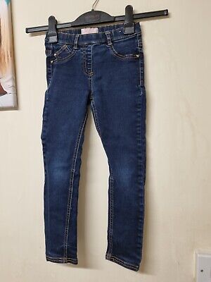 girls blue denim skinny jeans/jeggings By Next age 7 yrs