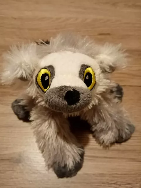 doudou peluche singe maki gris blanc noir 22cm nature planet