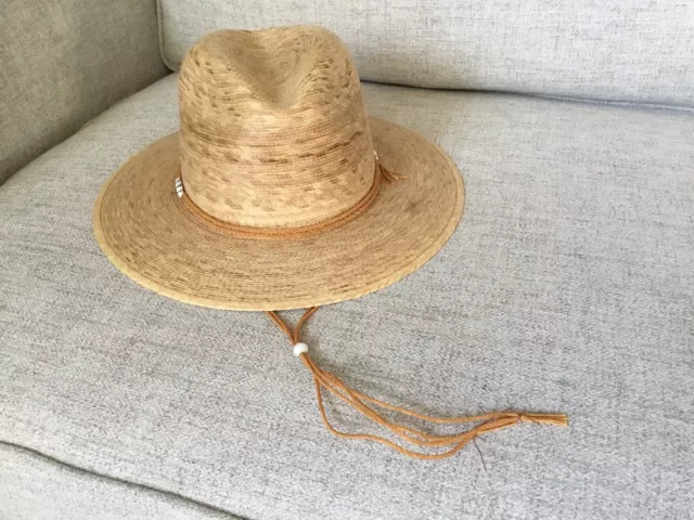 Mexican legitimo Fidepal sahuayo straw toasted hat tan brown vintage