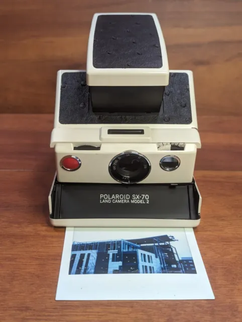 Vtg 1975 Polaroid SX-70 Land Camera Model 2 w/ Case REFURBISHED FILM TESTED! VGC