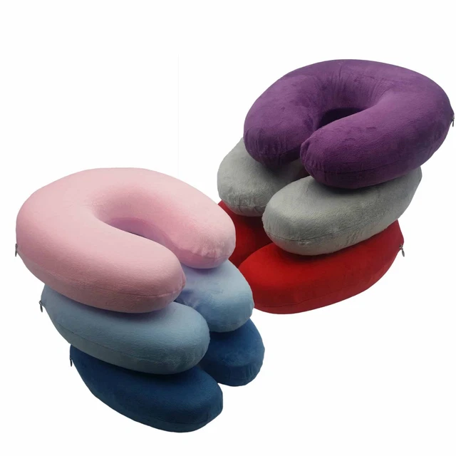 Memory Foam U Shaped Travel Pillow Neck Support Head Rest Car Cushion