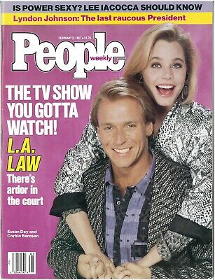 People Magazine February 2, 1987 ~ L.a. Law, Ray Bolger, Lee Iacocca, Vintage!