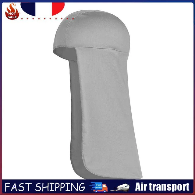 Cycling Visor Cap Outdoor Anti UV Breathable Fishing Neck Protector (Grey)