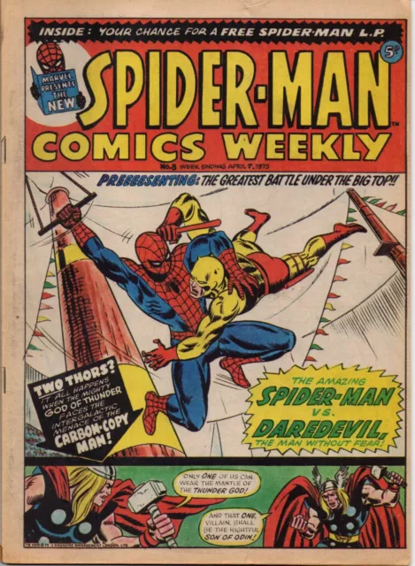 Spider-Man Comics Weekly - 1973 Issue 8 Very Good Condition