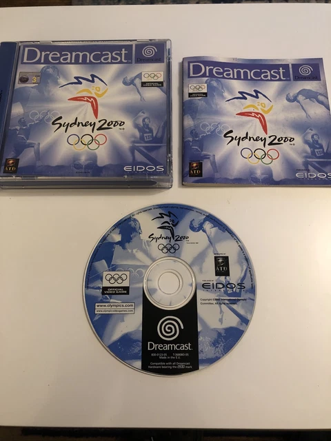 Sega Dreamcast Spiel - Sydney 2000, UK PAL, Disk, Etui & Buch, GEBRAUCHT
