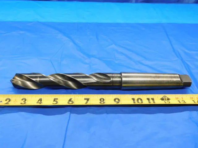 Ptd 1 1/8 O.d. Hss Twist Drill Bit L523 Morse Taper #4 Shank 6 3/8 Loc 1.125