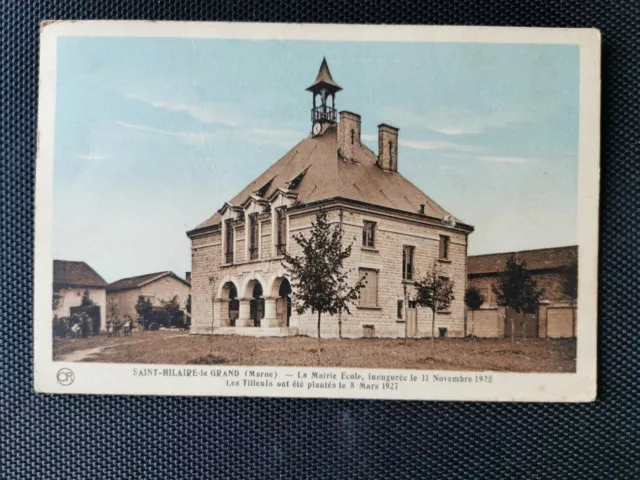 CPA 51 SAINT-HILAIRE-LE GRAND - La Mairie Ecole