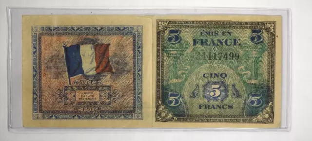 VERY RARE German Nazi Propaganda Banknote 1944 in FRANCE ALLIED INVASION #0795